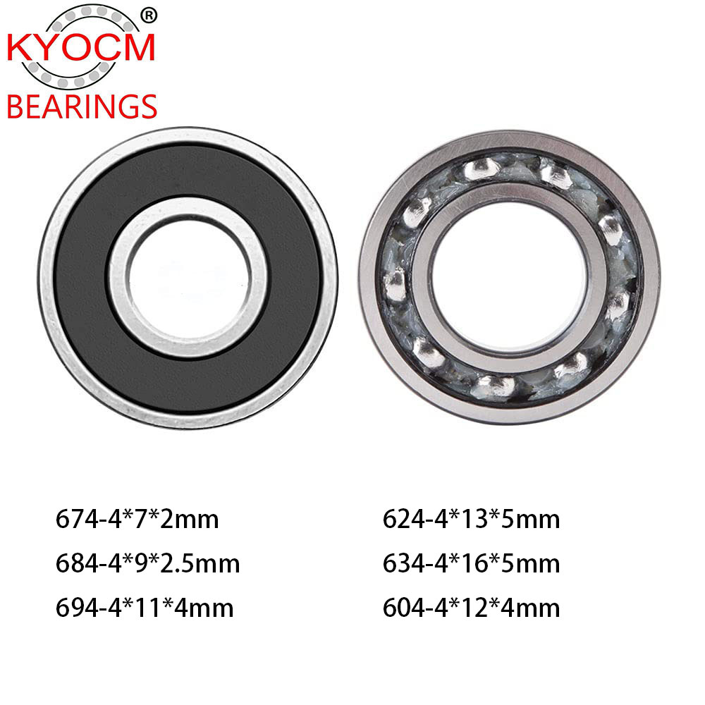  Deep Groove Ball Bearings 674 684 694 604 624 634 ZZ 2RS OPEN 